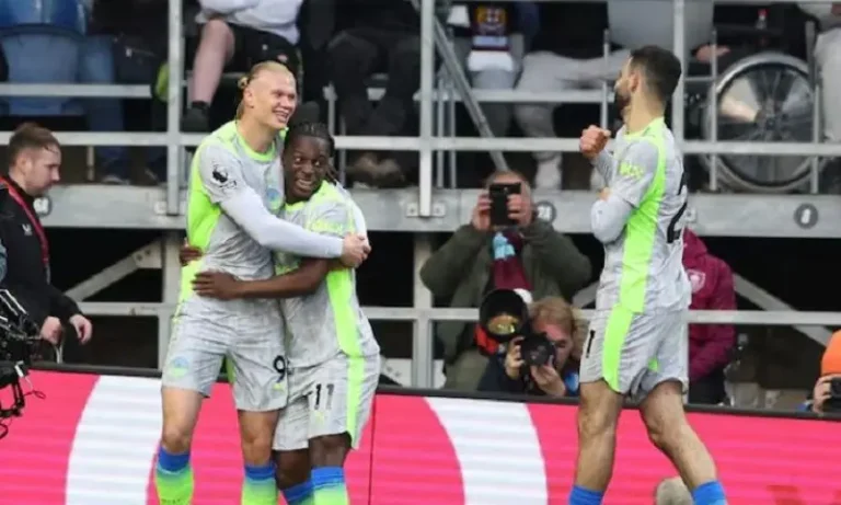 Man City Go Top and Relegate Burnley with Narrow Turf Moor Win