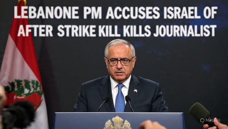 Lebanese PM Accuses Israel of War Crimes After Strike Kills Journalist