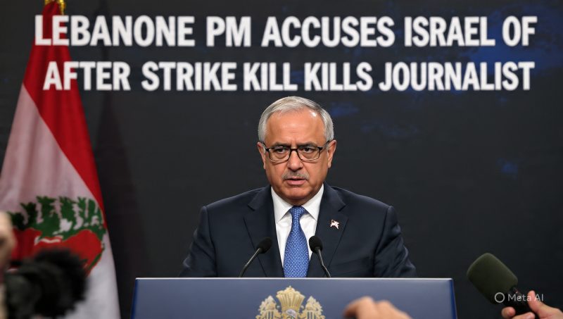Lebanese PM Accuses Israel of War Crimes After Strike Kills Journalist